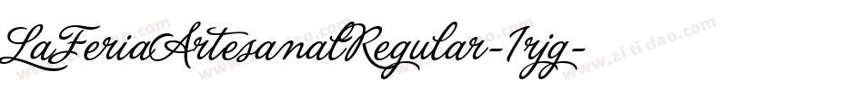 LaFeriaArtesanalRegular-1rjg字体转换