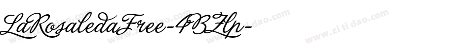 LaRosaledaFree-4BZlp字体转换
