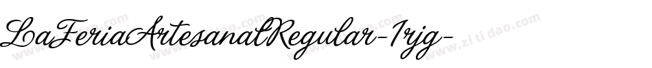 LaFeriaArtesanalRegular-1rjg字体转换