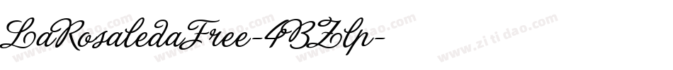 LaRosaledaFree-4BZlp字体转换