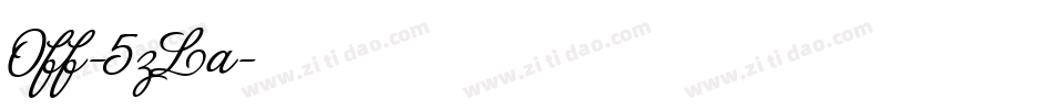 Off-5zLa字体转换