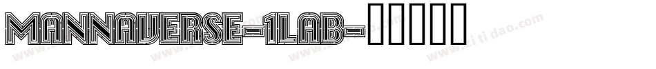 Mannaverse-1LaB字体转换