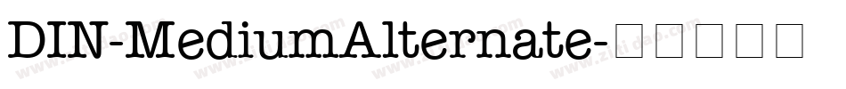 DIN-MediumAlternate字体转换