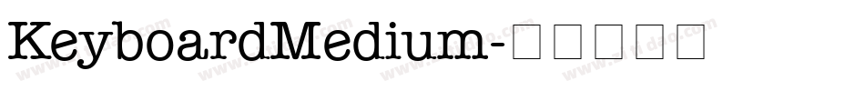 KeyboardMedium字体转换