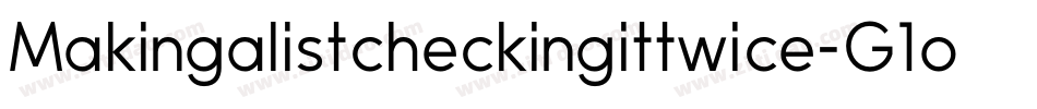 Makingalistcheckingittwice-G1oZ字体转换