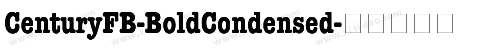 CenturyFB-BoldCondensed字体转换