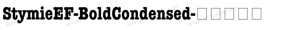 StymieEF-BoldCondensed字体转换