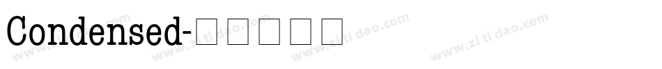 Condensed字体转换