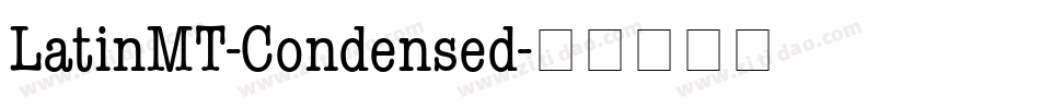 LatinMT-Condensed字体转换