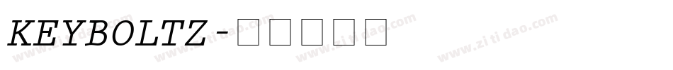 KEYBOLTZ字体转换
