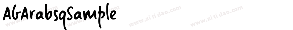 AGArabsqSample字体转换