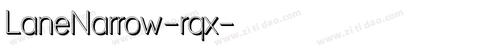LaneNarrow-rqx字体转换