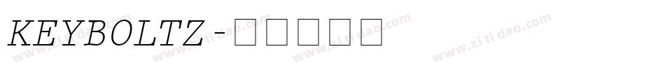 KEYBOLTZ字体转换