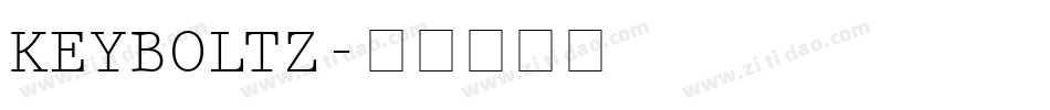 KEYBOLTZ字体转换