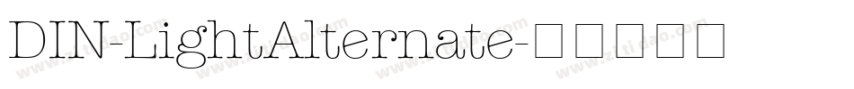 DIN-LightAlternate字体转换