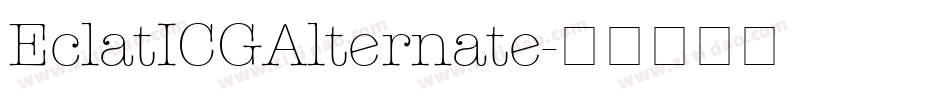EclatICGAlternate字体转换
