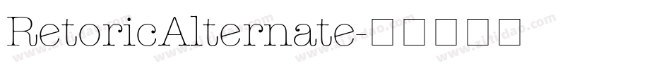 RetoricAlternate字体转换