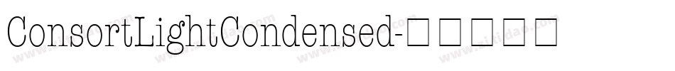 ConsortLightCondensed字体转换