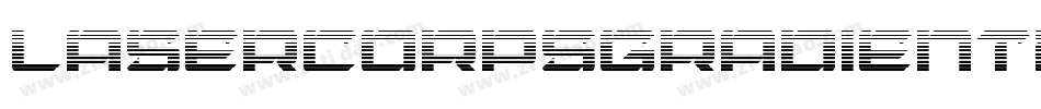 LaserCorpsGradientItalic-4By9x字体转换
