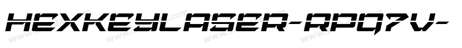 HexkeyLaser-Rpq7V字体转换