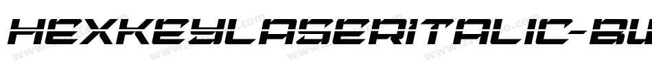 HexkeyLaserItalic-BWjRB字体转换