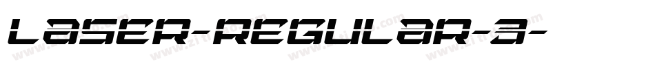LASER-REGULAR-3字体转换