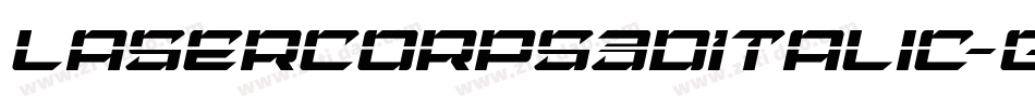 LaserCorps3DItalic-gx2ZP字体转换