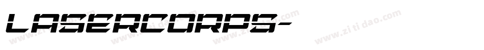 lasercorps字体转换