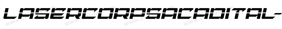 lasercorpsacadital字体转换