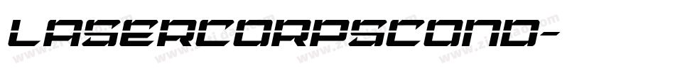 lasercorpscond字体转换