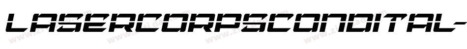 lasercorpscondital字体转换