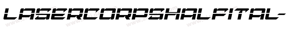 lasercorpshalfital字体转换