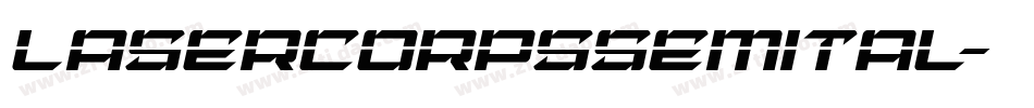 lasercorpssemital字体转换