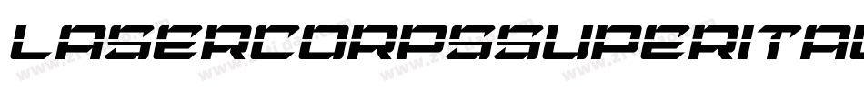lasercorpssuperital字体转换