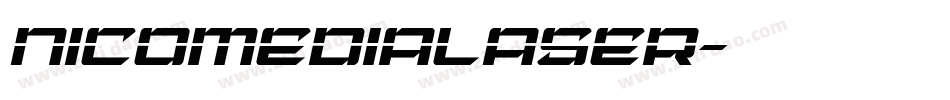 nicomedialaser字体转换