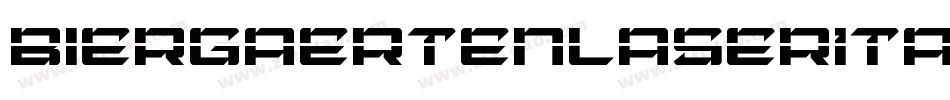 BiergaertenLaserItalic-znn3字体转换