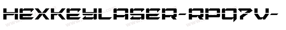 HexkeyLaser-Rpq7V字体转换