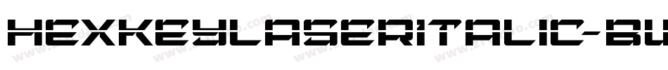 HexkeyLaserItalic-BWjRB字体转换