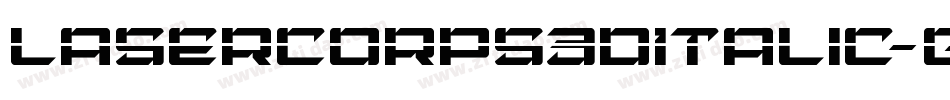 LaserCorps3DItalic-gx2ZP字体转换