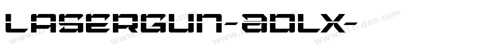 LaserGun-ADlx字体转换
