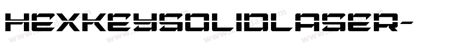 hexkeysolidlaser字体转换
