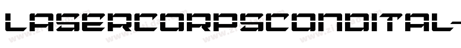 lasercorpscondital字体转换