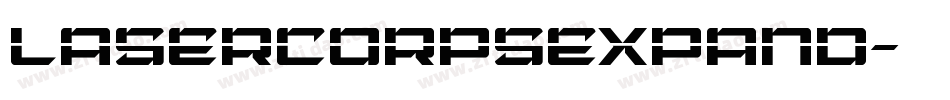 lasercorpsexpand字体转换