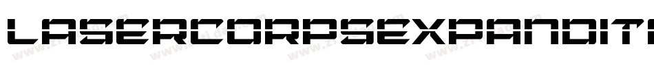 lasercorpsexpandital字体转换
