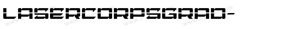 lasercorpsgrad字体转换