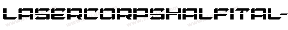 lasercorpshalfital字体转换
