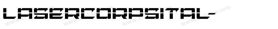 lasercorpsital字体转换