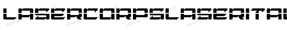 lasercorpslaserital字体转换