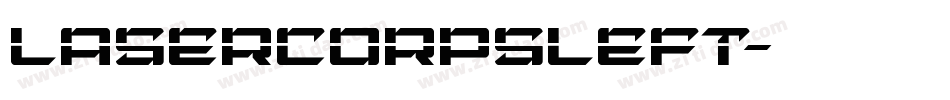 lasercorpsleft字体转换