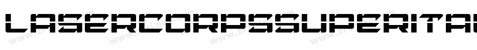 lasercorpssuperital字体转换